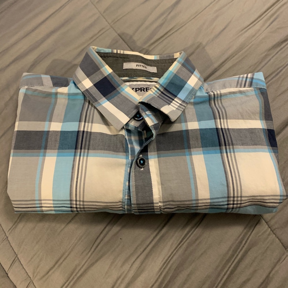 EXPRESS Fitted Shirt SMALL 14-141/2